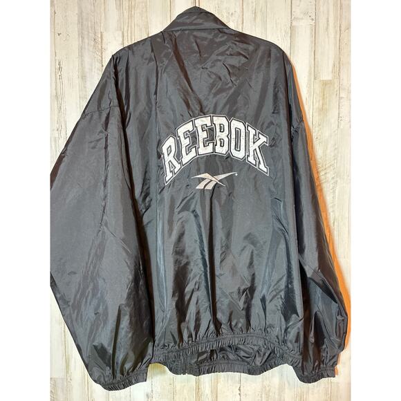 Reebox Men's Windbreaker Jacket Black - XL - Picture 4 of 6
